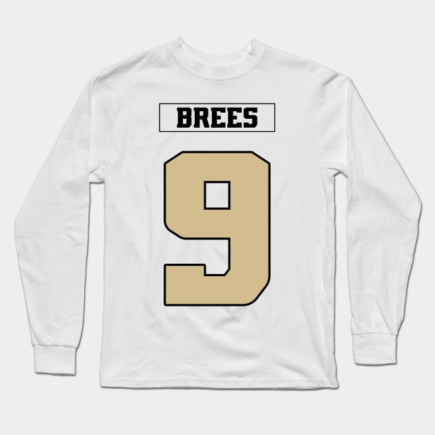 Drew Brees Long Sleeve T-Shirt by Cabello's